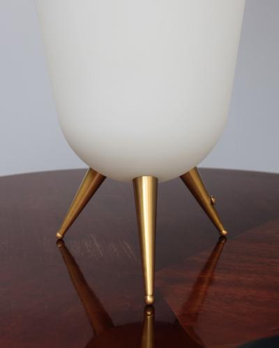 Jean Perzel A Pair of Fine French Mid Century Glass and Bronze Table Lamps by Jean Perzel