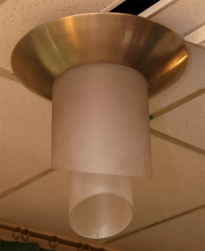 Jean Perzel Art Deco Plafonnier by PERZEL