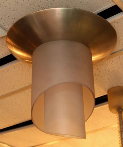 Jean Perzel Art Deco Plafonnier by PERZEL