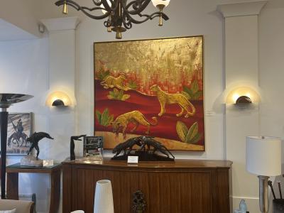 Jean Perzel Art Deco Wall Sconces by Jean Perzel