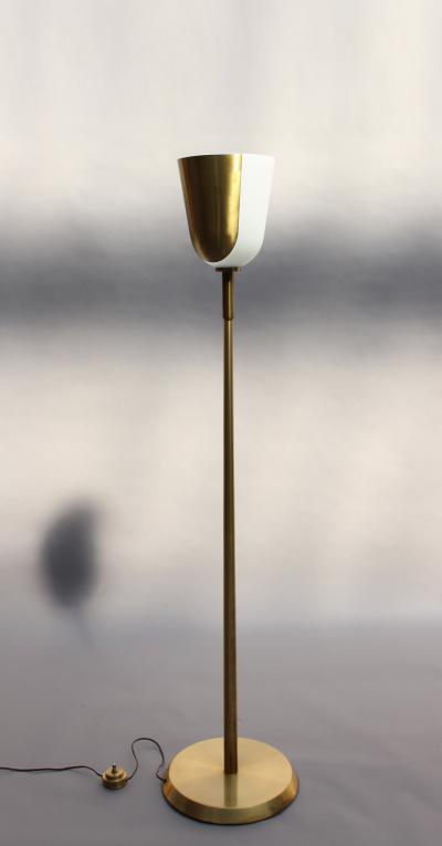 Jean Perzel FINE FRENCH MIDCENTURY BRONZE AND GLASS FLOOR LAMP BY PERZEL