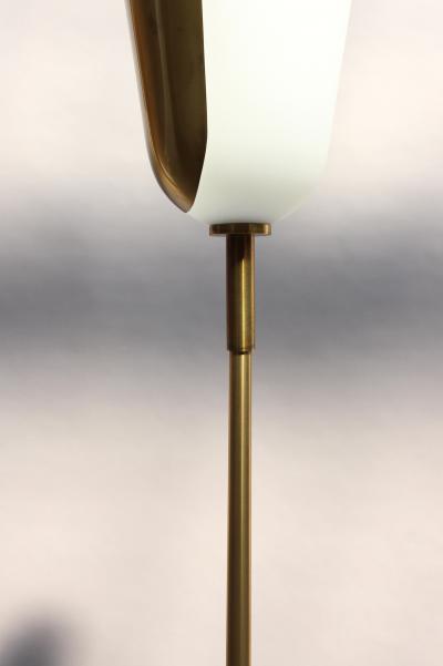 Jean Perzel FINE FRENCH MIDCENTURY BRONZE AND GLASS FLOOR LAMP BY PERZEL