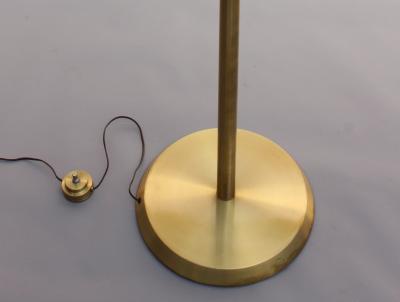 Jean Perzel FINE FRENCH MIDCENTURY BRONZE AND GLASS FLOOR LAMP BY PERZEL