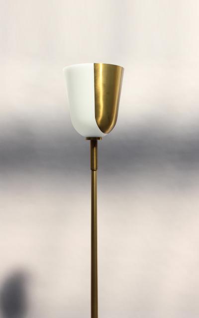 Jean Perzel FINE FRENCH MIDCENTURY BRONZE AND GLASS FLOOR LAMP BY PERZEL