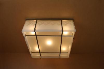 Jean Perzel FINE FRENCH MODERNIST FLUSH MOUNT ATTRIBUTED TO PERZEL