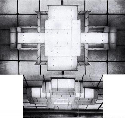 Jean Perzel FINE FRENCH MODERNIST FLUSH MOUNT ATTRIBUTED TO PERZEL