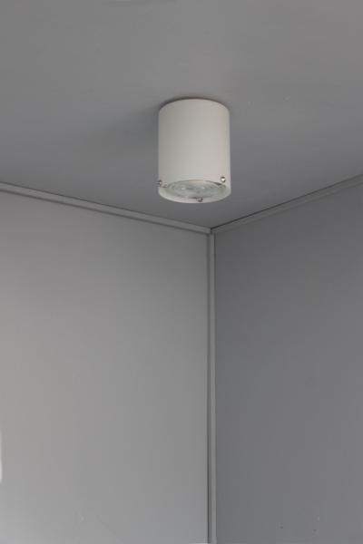 Jean Perzel Fine French 1950s Glass and Chrome Cylindrical Flush Mount by Perzel