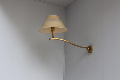 Jean Perzel Fine French 1950s Pivoting Wall Sconce by Jean Perzel