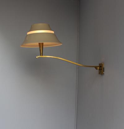 Jean Perzel Fine French 1950s Pivoting Wall Sconce by Jean Perzel