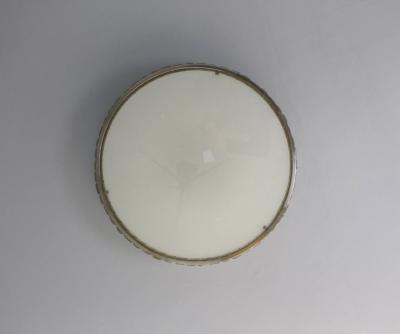 Jean Perzel Fine French 1970s Brass and Glass Queen s Necklace Flush Mount by Perzel