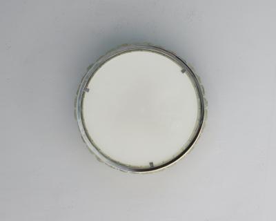 Jean Perzel Fine French 1970s Chrome and Glass Queens Necklace Ceiling Light by Perzel