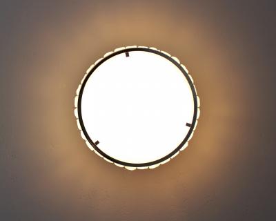 Jean Perzel Fine French 1970s Chrome and Glass Queens Necklace Ceiling Light by Perzel