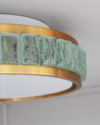 Jean Perzel Fine French 1970s Queens Necklace Flush Mount by Perzel