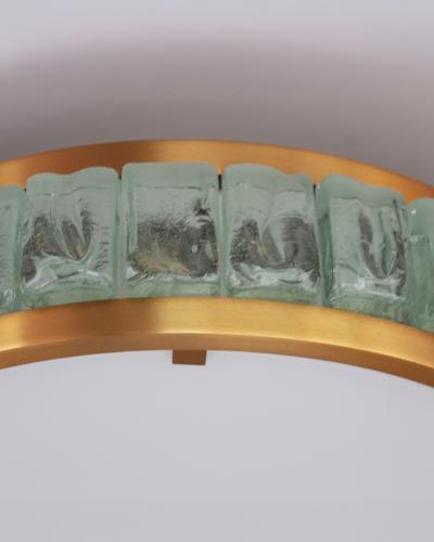Jean Perzel Fine French 1970s Queens Necklace Flush Mount by Perzel