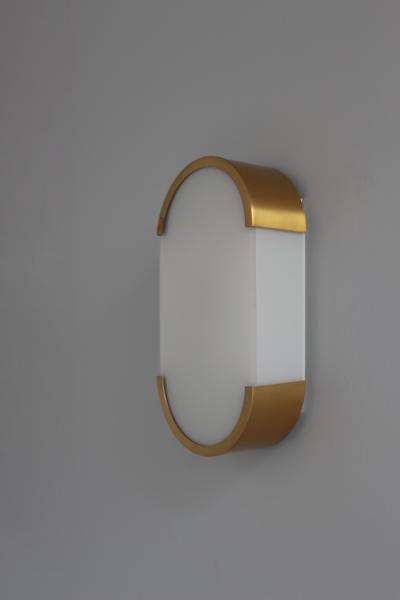 Jean Perzel Fine French Art Deco Bronze and Glass Ceiling or Wall Light by Perzel