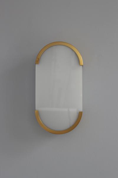 Jean Perzel Fine French Art Deco Bronze and Glass Ceiling or Wall Light by Perzel