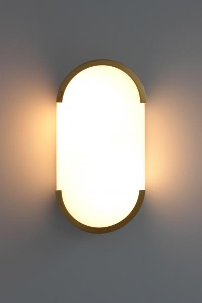 Jean Perzel Fine French Art Deco Bronze and Glass Ceiling or Wall Light by Perzel