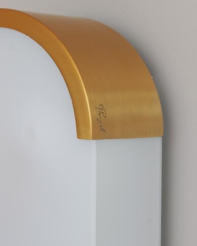 Jean Perzel Fine French Art Deco Bronze and Glass Ceiling or Wall Light by Perzel