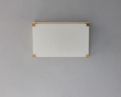 Jean Perzel Fine French Art Deco Bronze and Glass Flush Mount by Jean Perzel