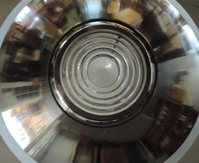 Jean Perzel Fine French Art Deco Chrome and Glass Chandelier by Jean Perzel