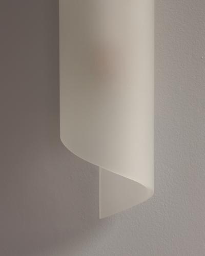 Jean Perzel Fine French Art Deco Frosted Glass and Bronze Sconce by Perzel