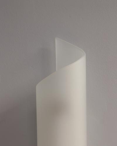 Jean Perzel Fine French Art Deco Frosted Glass and Bronze Sconce by Perzel