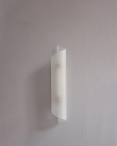 Jean Perzel Fine French Art Deco Frosted Glass and Bronze Sconce by Perzel