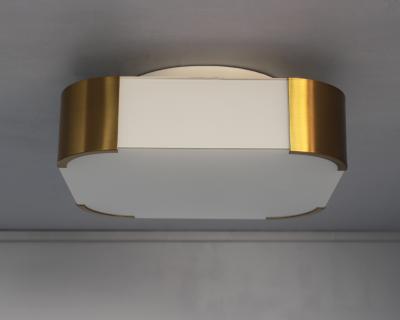 Jean Perzel Fine French Art Deco Glass and Bronze Ceiling or Wall Light by Perzel