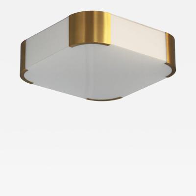 Jean Perzel Fine French Art Deco Glass and Bronze Ceiling or Wall Light by Perzel