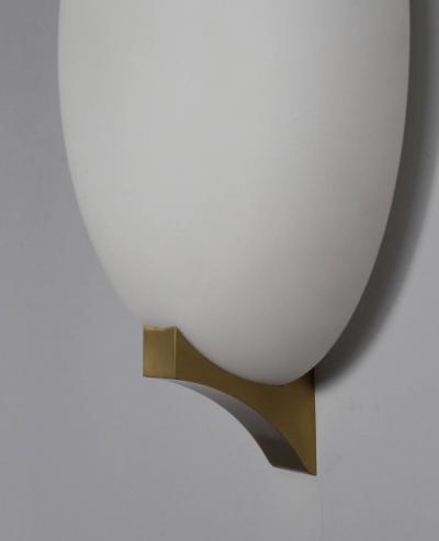 Jean Perzel Fine French Art Deco Glass and Bronze Sconce by Perzel