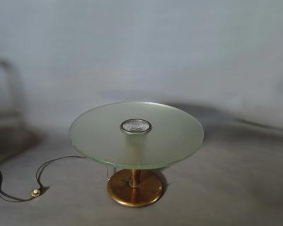 Jean Perzel Fine French Art Deco Illuminated Gueridon by Jean Perzel