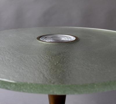 Jean Perzel Fine French Art Deco Illuminated Gueridon by Jean Perzel