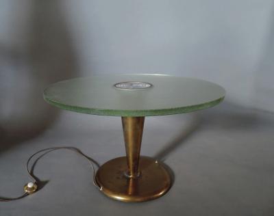 Jean Perzel Fine French Art Deco Illuminated Gueridon by Jean Perzel