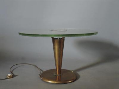 Jean Perzel Fine French Art Deco Illuminated Gueridon by Jean Perzel