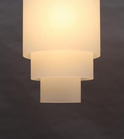 Jean Perzel Fine French Art Deco Pendant by Jean Perzel with a Very Long Rod 120 in 