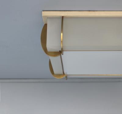 Jean Perzel Fine French Art Deco Square Flush Mount by Jean Perzel