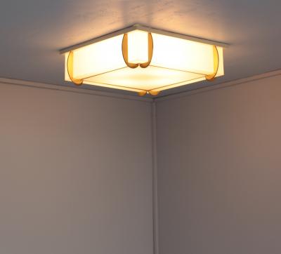 Jean Perzel Fine French Art Deco Square Flush Mount by Jean Perzel