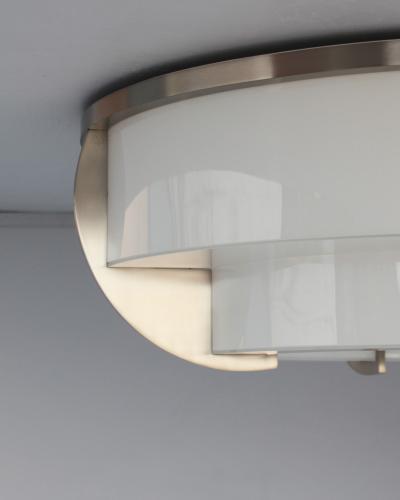 Jean Perzel Fine French Art Deco Two Tiered Flush Mount by Jean Perzel