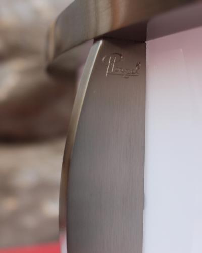 Jean Perzel Fine French Art Deco Two Tiered Flush Mount by Jean Perzel