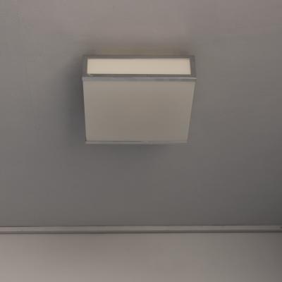 Jean Perzel Fine French Art Deco White Glass and Chrome Flush Mount or Sconce by Perzel