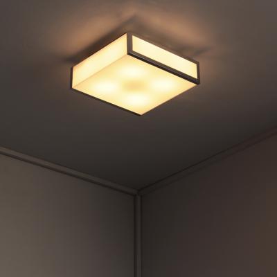 Jean Perzel Fine French Art Deco White Glass and Chrome Flush Mount or Sconce by Perzel