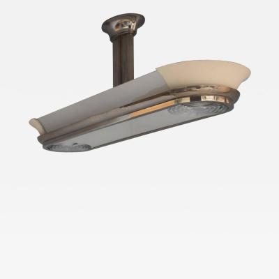 Jean Perzel Fine Large French Art Deco Chandelier by Jean Perzel