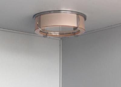 Jean Perzel Fine Rare French Art Deco Pink and White Glass Ceiling Light by Perzel