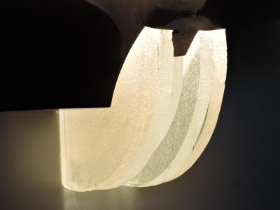 Jean Perzel Four Fine French Art Deco Glass and Bronze Sconces by Perzel
