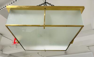 Jean Perzel French Perzel 1960s Art Deco Flush Ceiling Lamp