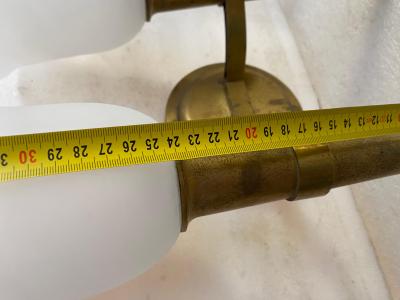 Jean Perzel Jean Perzel model 909 Known As flambeau 1950 Signed Sconces Pair