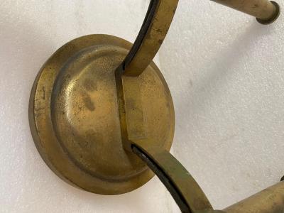 Jean Perzel Jean Perzel model 909 Known As flambeau 1950 Signed Sconces Pair