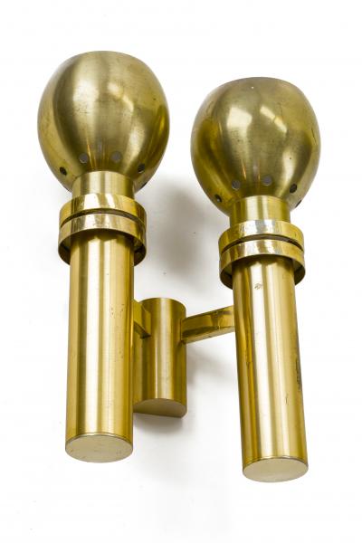 Jean Perzel Jean Perzel pair of gold sconces