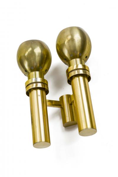 Jean Perzel Jean Perzel pair of gold sconces
