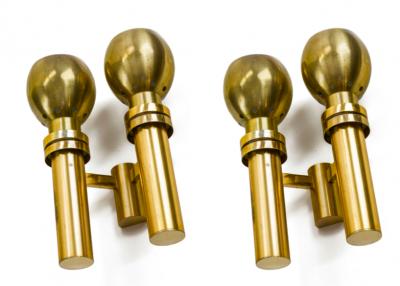 Jean Perzel Jean Perzel pair of gold sconces